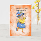 Dansende Heks Kaart (Gele Bloem)