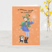 Dansende Heks  Kaart (Gele Bloem)