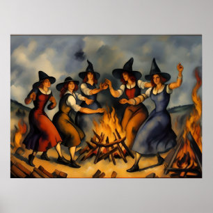 dansende heksen poster