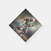 Dansende Hipster Oude Dame Servet (Hoek)