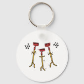 Dansende hoeken sleutelhanger (Voorkant)