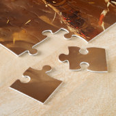 Dansende Indiaanse vrouw in hoofdtooi Legpuzzel (Zijkant)