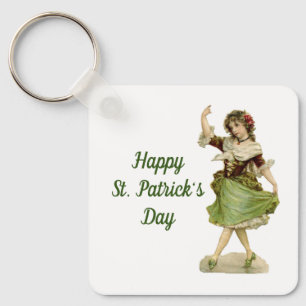 Dansende Irish Lass Sleutelhanger