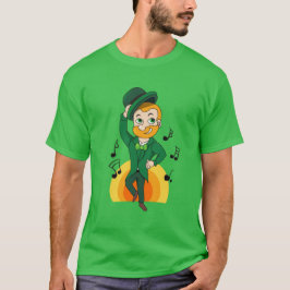 Dansende kabouter, St. Patrick's Day cartoon T-shirt