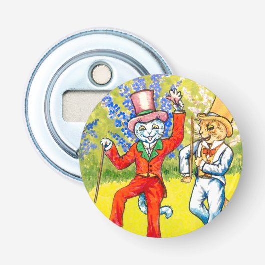 Dansende katten button flesopener (Voorkant)