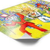 Dansende katten foto afdruk (Hoek)