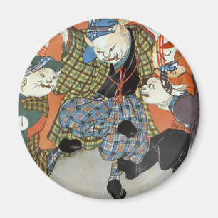 Dansende Katten Magnet Magneet