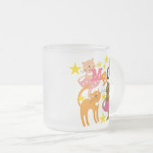 Dansende katten matglas koffiemok (Voorkant rechts)