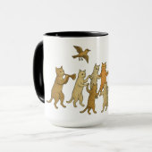 Dansende Katten Mok (Voorkant links)