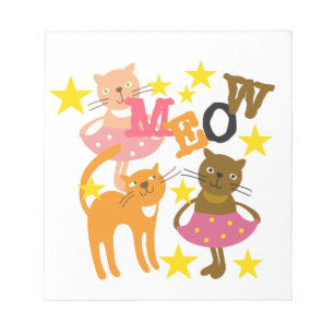 Dansende katten notitieblok