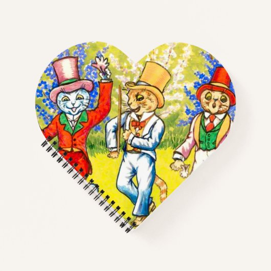 Dansende katten notitieboek (Voorkant)