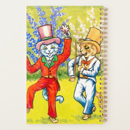 Dansende katten planner (Achterkant)