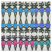 Dansende katten stof (Swatch)