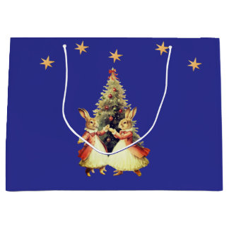 DANSENDE KERSTKONIJNTJES MET BOOM CADO GROOT CADEAUZAKJE