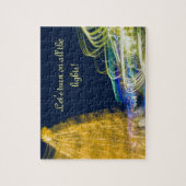 Dansende kerstlichten legpuzzel (Verticaal)