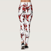 dansende Kerstman Leggings (Achterkant)