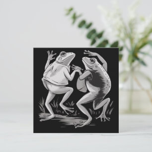 Dansende Kikkers Pad Goblincore Donkere Academics  Kaart