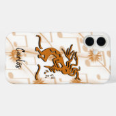 Dansende Kokopelli Merrymaker met muzieknotities Case-Mate iPhone Case (Achterkant (horizontaal))