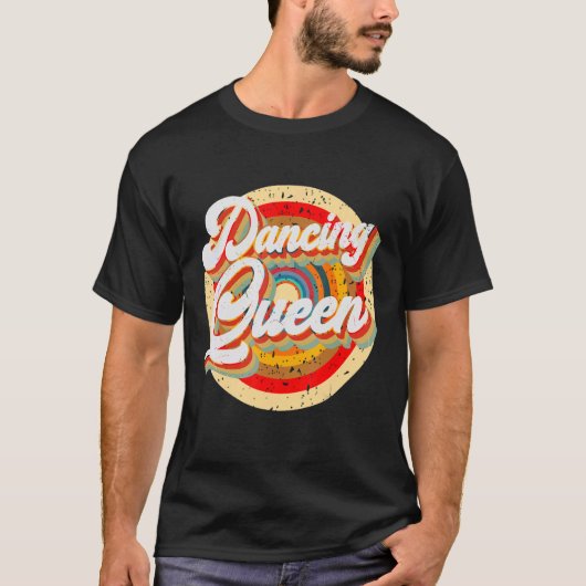 Dansende koningin Roller Disco maakt 70s kostuum u T-shirt (Voorkant)