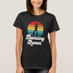 Dansende koningin Roller Disco maakt 70s kostuum u T-shirt