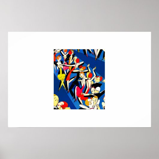 Dansende koppels Art Deco Poster (Voorkant)