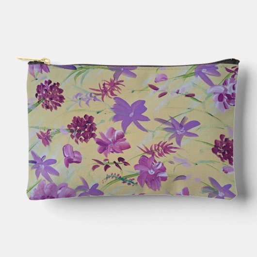 Dansende Lavendel Bloemen Accessoires Pouch Etui (Voorkant)