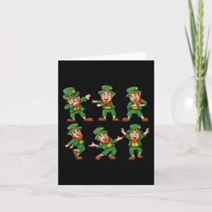Dansende Leprechauns St. Patrick's Dag Plezier Jon Kaart