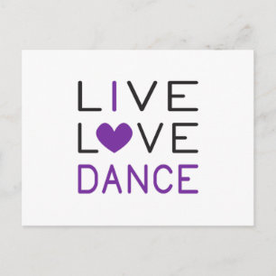 Dansende Live Love Dance Queen Dancer Gift Idee Briefkaart