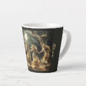 Dansende Maan Godin Latte Cup Latte Mok (Rechterhoek)