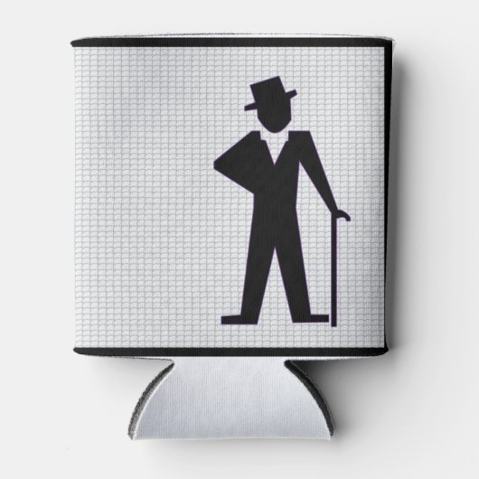 Dansende man aanpasbare vrijgezellenfeest blikjeskoeler (Voorkant)