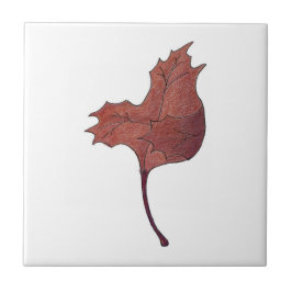 Dansende Maple Leaf Red Tegeltje