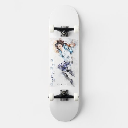 Dansende Meisje 2 Skateboard (Voorkant)