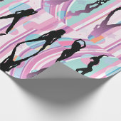 Dansende meisjes cadeaupapier