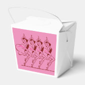 Dansende meisjes Thunder_Cove Bedankdoosjes (Achterkant)