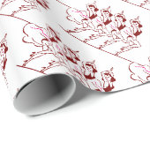 Dansende meisjes Thunder_Cove Cadeaupapier (Rol Hoek)