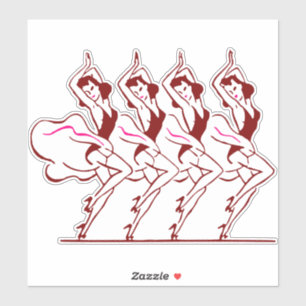 Dansende meisjes Thunder_Cove Sticker