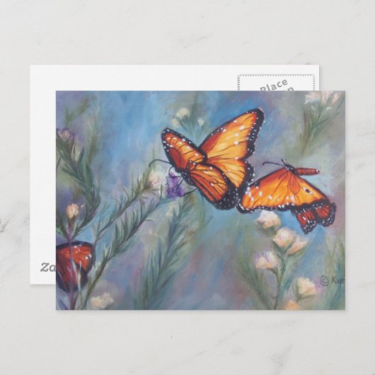 Dansende monarchen briefkaart (Voorkant / Achterkant)