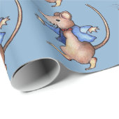 Dansende muis, mijn kunst, na Beatrix Potter Cadeaupapier (Rol Hoek)