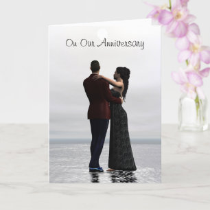 Dansende Paar Fine Art Jubileum Card Kaart