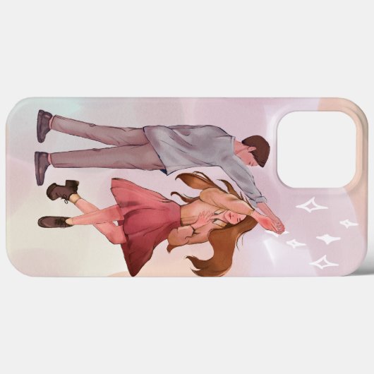 Dansende Paar Romance Telefoontas Case-Mate iPhone Case (Achterkant (horizontaal))
