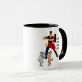 Dansende paardenkano- en dansduiken Mok koffie (Voorkant rechts)