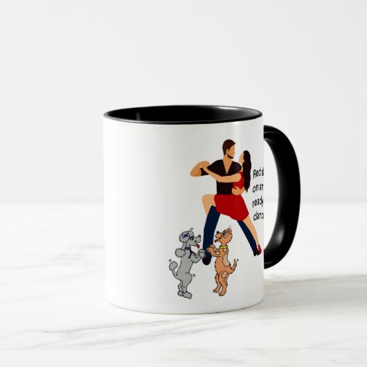 Dansende paardenkano- en dansduiken Mok koffie (Voorkant rechts)