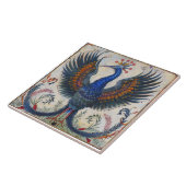 Dansende paradijsvogel tegeltje (Zijkant)