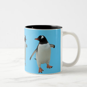 Dansende Penguin-Mok Tweekleurige Koffiemok