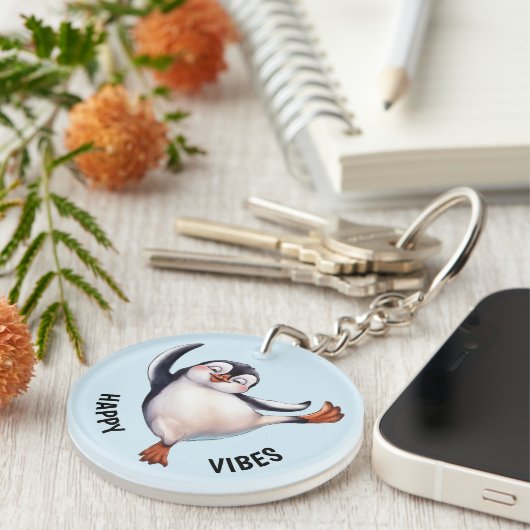 Dansende Penguin Sleutelhanger (Voorkant Rechts)