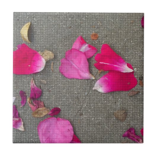 Dansende Petals IV Tegeltje (Voorkant)