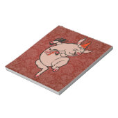 Dansende Pig Antiek Cute Dancer Notitieblok (Gedraaid)