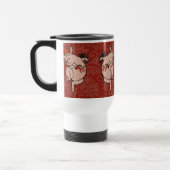 Dansende Pig Antiek Cute Dancer Reisbeker (Links)