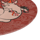 Dansende Pig Antiek Cute Dancer Snijplank (Hoek)