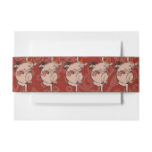 Dansende Pig Antiek Cute Dancer Uitnodigingen Wikkel (Voorkant Voorbeeld)